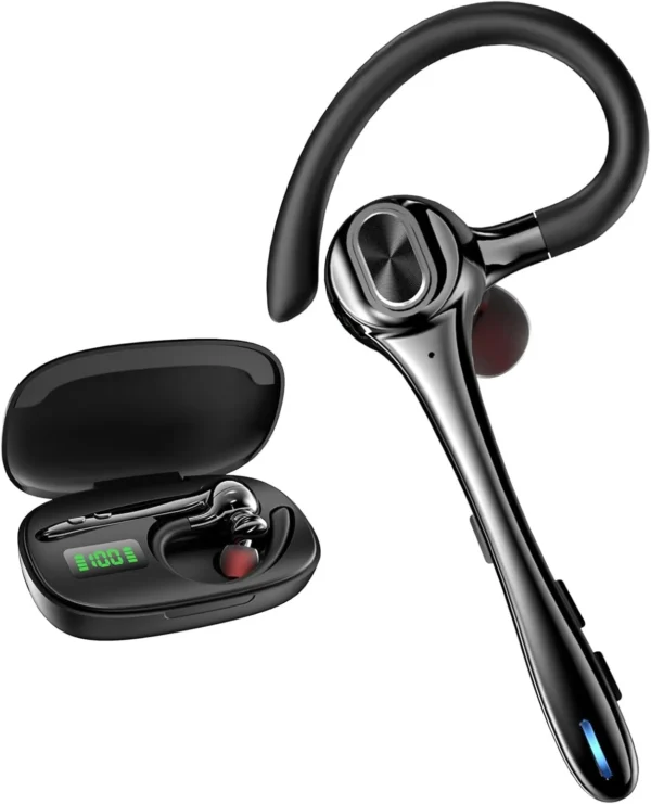 Bluetooth Earpiece – Noise Canceling, Single Ear, 160H Standby