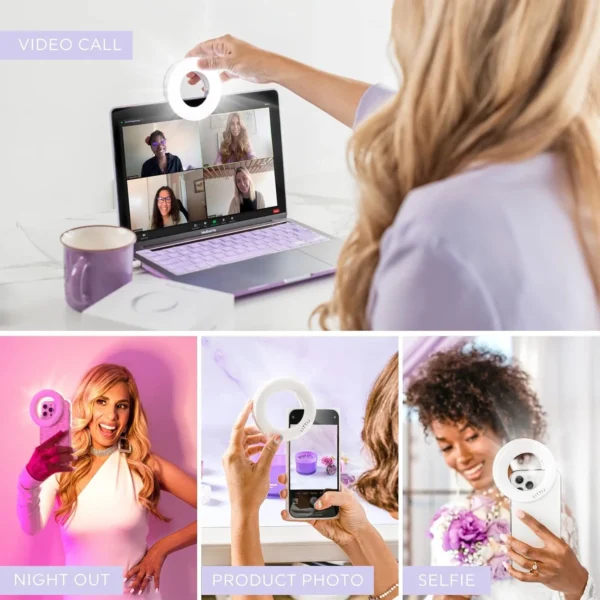 Selfie One Clip-On Ring Light – 3 Modes, Rechargeable, for Phone & Laptop - Image 6